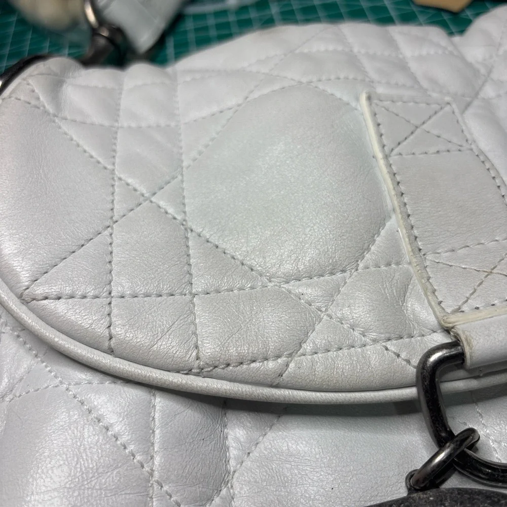 Christian Dior Quilted Single Flap Shoulder Bag – Vintage 2003, Made in Italy - Picture 12 of 16